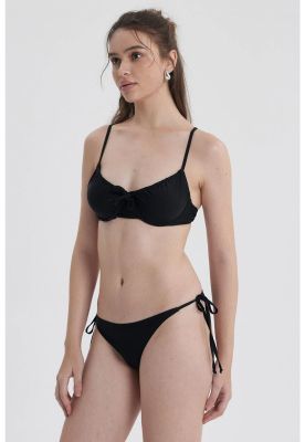 Imagen 2 del producto Traje De Baño Mujer Top Lazo Delantero Negro
