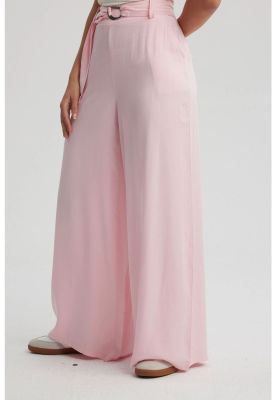 Imagen 2 del producto Pantalón Mujer Palazzo Cinturón Rosa