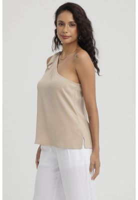 Imagen 2 del producto Blusa Mujer Hombro Asimétrico Naranjo