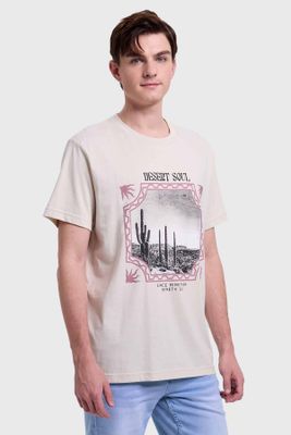 Imagen 2 del producto Polera Hombre Print Beige
