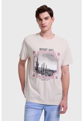 Imagen 1 del producto Polera Hombre Print Beige - lll