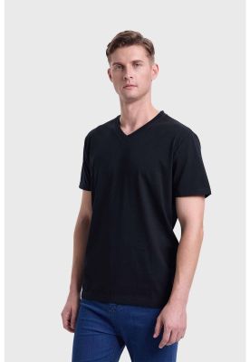 Imagen 2 del producto Polera Hombre Cuello V Básica Negro - ll
