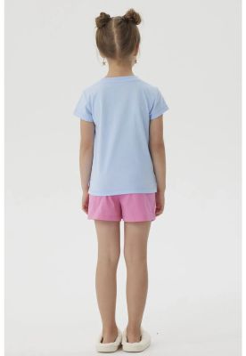 Imagen 2 del producto Pijama Niña Short Stitch Celeste