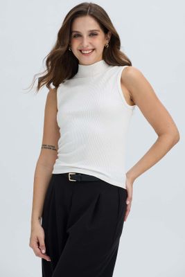 Polera Mujer Rib Crudo II