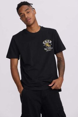 Imagen 2 del producto Polera Hombre Doble Print Negro