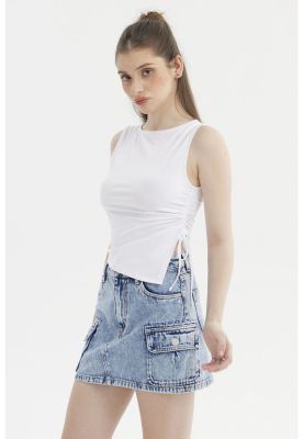 Imagen 2 del producto Polera Mujer Aplicación Con Cordón Blanco