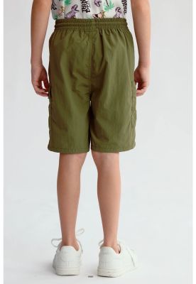 Imagen 2 del producto Bermuda Niño Cargo Nylon Verde Militar