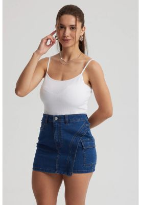 Imagen 1 del producto Peto Mujer Crop Rib Blanco