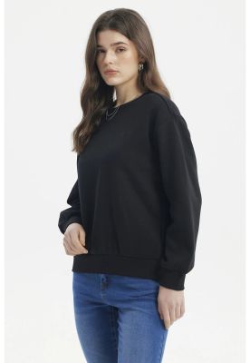 Imagen 2 del producto Polerón Mujer Liso Negro