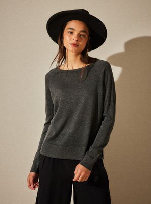 Sweater Básico con Detalle de Brillos