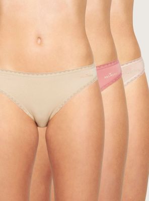 Pack 3 Bikini Algodón Orgánico