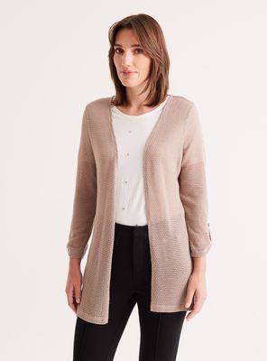 Chaleco Tapado Largo Manga Roll-Up