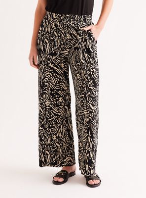 Pantalón Plisado Estampado