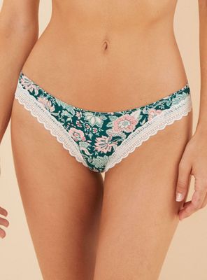 Imagen 1 del producto Calzón Microfibra Modelo Encaje Flores