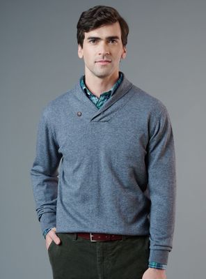 Sweater cuello gris Saville Row