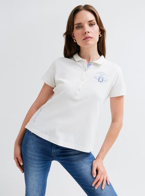 Polera Piqué con Bordados Team Polo