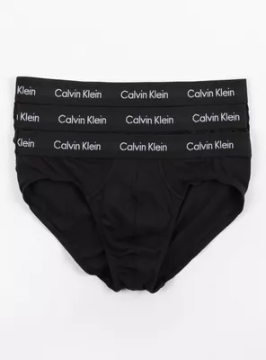 Pack 3 Calzoncillos Slip Básico Negro