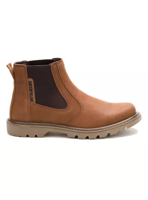 Botín Cuero Colorado Chelsea Hombre