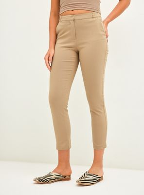 Pantalón de Vestir Recto Tiro Medio