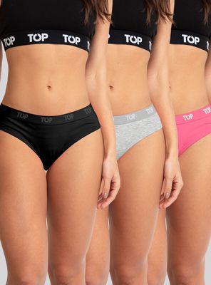 Pack Culotte Algodón Brand en Borde