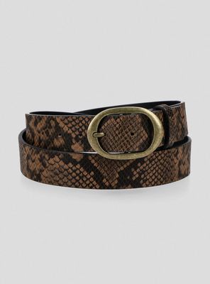 Cinturón Cuero con Textura María Pombo Cuero