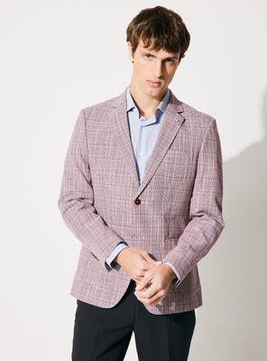 Blazer Vestón Recto Liso Slim Fit