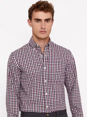 Camisa Manga Larga Twill Cuadro Vichy