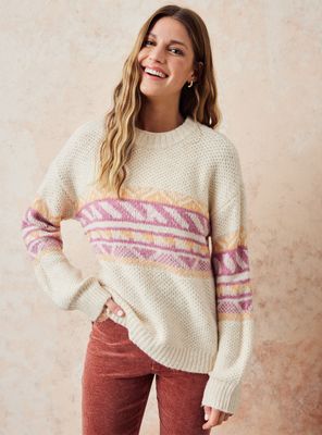 Sweater con Diseño y Oversize