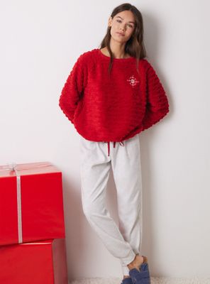 Pijama Largo Pelo y Polar Fleece