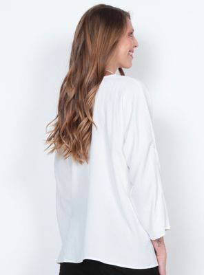 Imagen 2 del producto Blusa Manga 3/4 Sólido Escote V