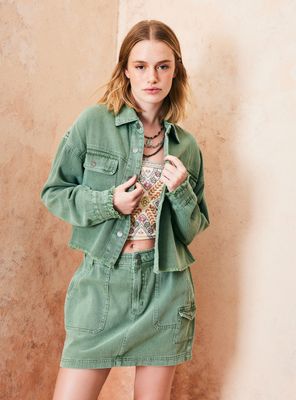 Chaqueta Tipo Trucker Procesada