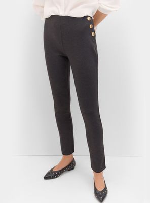 Jeans Legging con Botonadura