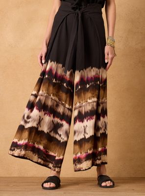 Imagen 1 del producto Pantalón Estampado Degradé con Lazo