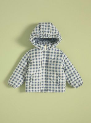 Parka con Gorro, Estampada