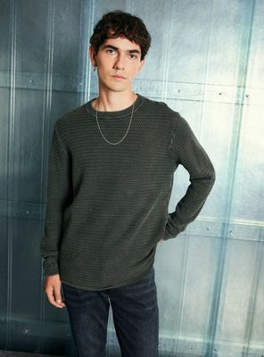 Sweater Punto Arroz Lavado