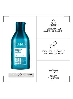 Imagen 2 del producto Acondicionador Fortalecedor de Largos Cabello Quebradizo Extreme Length 300ml Redken