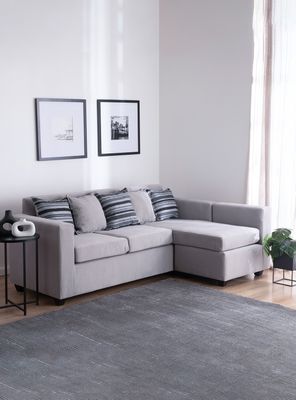 Imagen 1 del producto Seccional Jazmin 3.1 Velvet Gris Claro