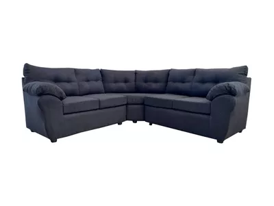 Sofá Seccional Alerce Lino negro