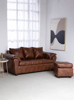 Sofá Ezeiza + 1 Pouf Pu