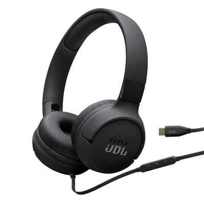 Audífonos JBL Tune 520 con Cable Tipo C Black