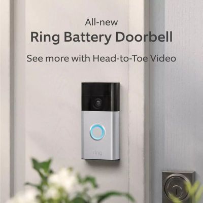 Imagen 2 del producto Timbre Ring Battery Doorbell Color Niquel