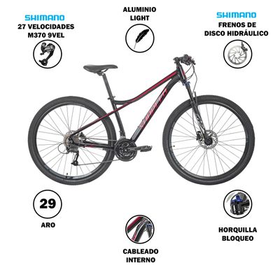Imagen 2 del producto Bicicleta Sunpeed One MT200 Aro 29 Negra