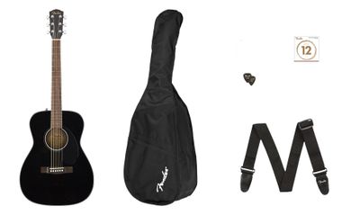 Imagen 2 del producto Fender Pack Guitarra Acústica CC-60S Concert V2 - Negro