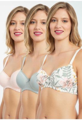 PACK 3X Sosten Soft Microfibra P350024-BLA2 Kayser