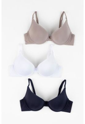 PACK 3X  Sosten Push up Microfibra P350.022H-AZU Kayser