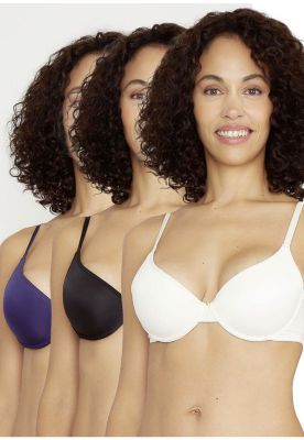 PACK 3X  Sosten Push up Microfibra P350.022H-AZU4 Kayser