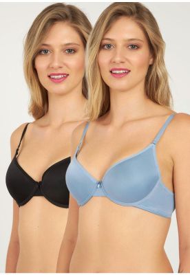 PACK 2X Sosten Push Up Microfibra P250.022-CEL1 Kayser