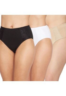 Pack 3x calzón Maxi Algodón P310.142-BLA Kayser