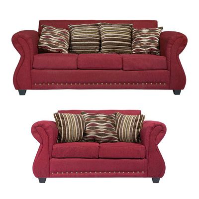 Living 3-2 Tela Roma Rojo