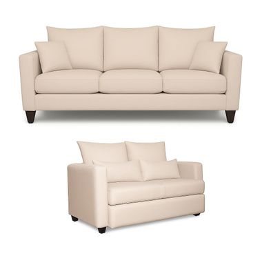Imagen 2 del producto Sofá 3 y 2 Cuerpos Pipa en Tela Beige, Set para Living